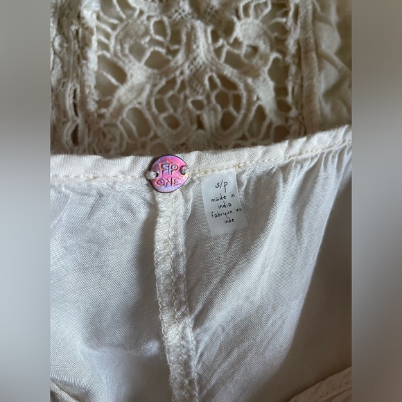 110. Free People One Vienna Lace Boho dress with built in slip - Small - Picture 8 of 9
